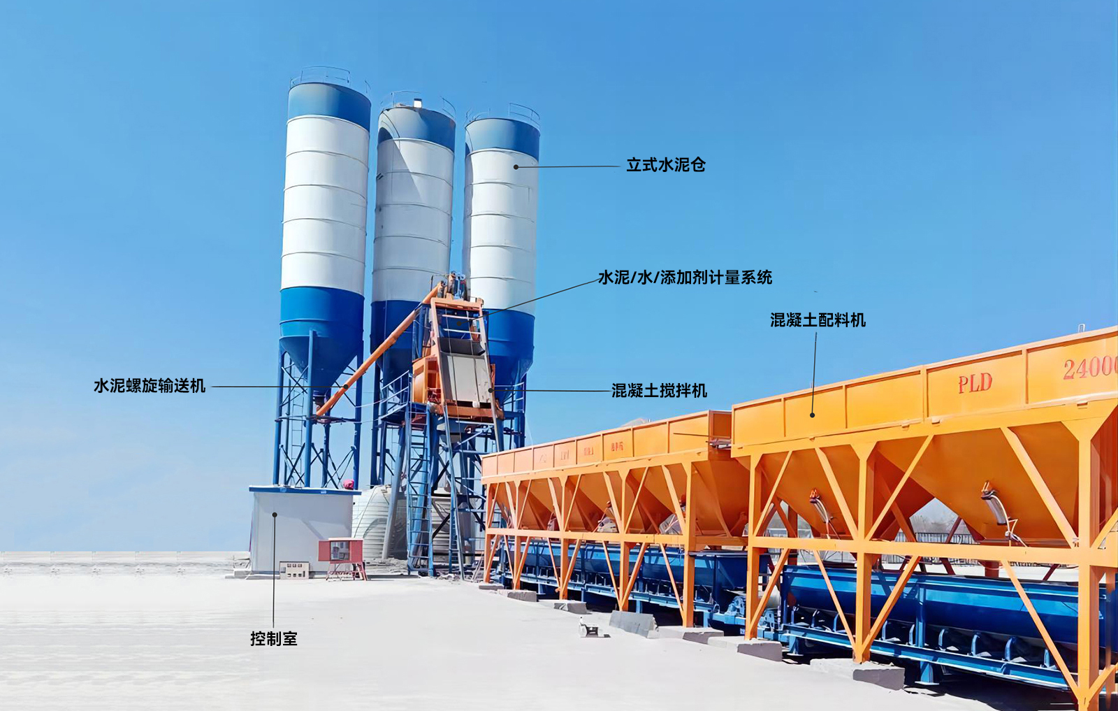 HZS35 料斗式混凝土搅拌站